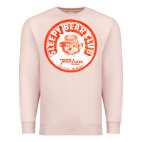 Pale Pink sleepy bear club   70s thrift store aesthetic Premium Sweatshirt - lanVoArt