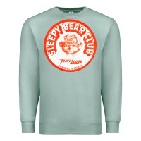 Seafoam sleepy bear club   70s thrift store aesthetic Premium Sweatshirt - lanVoArt