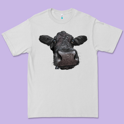 Black Angus Heifer Premium Tee Designed By Lillyallendesigns