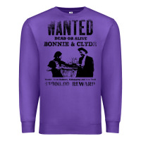 Purple wanted bonnie and clyde, distressed Premium Sweatshirt - lanVoArt