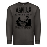 Smoke wanted bonnie and clyde, distressed Premium Sweatshirt - lanVoArt