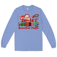 Colony Blue santas favorite basketball player Long Sleeve Tee - CowGirlArtShop