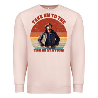 Pale Pink rip wheeler quote poster art Premium Sweatshirt - lanVoArt