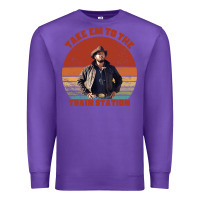 Purple rip wheeler quote poster art Premium Sweatshirt - lanVoArt