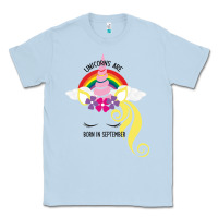 Dusty Blue Unicorns Are Born in September Classic Tee - Bettercallsaul
