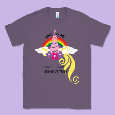 Unicorns Are Born In September Classic Tee Designed By Bettercallsaul