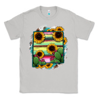 Moon Dust New Mexico Map Sunflower Cactus Serape Classic Tee - RanaPortraitStore