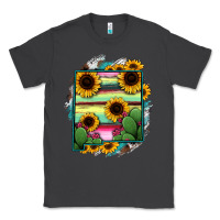 Smoke New Mexico Map Sunflower Cactus Serape Classic Tee - RanaPortraitStore