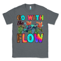 Charcoal Heather go with the flow Classic Tee - RanaPortraitStore