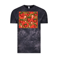 Cloud Black strawberries Vintage Tee - Jasminsmagicworld