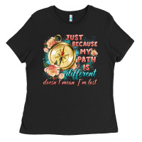 Black just because my path is different Ladies Tee - Artiststas