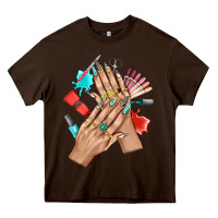 Western Nail Art With Nail Material Bbs Heavy Core Tee | Teevron