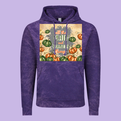 All The Plaid And Pumpkin Things Vintage Hoodie Designed By Tumblerdesignbyshophia
