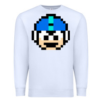 White great model mega art man cool graphic gift Premium Sweatshirt - lanVoArt
