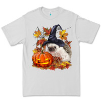 Dove Grey Halloween Hedgehog Premium Tee - LillyAllenDesigns