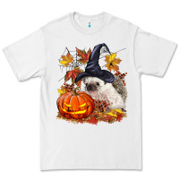 White Halloween Hedgehog Premium Tee - LillyAllenDesigns