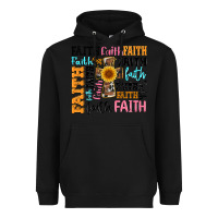 Black faith cross Heavyweight Hoodie - Artiststas
