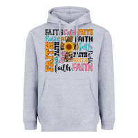 Heather Grey faith cross Heavyweight Hoodie - Artiststas