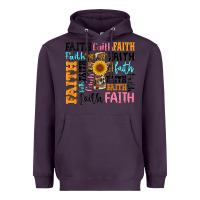 Plum faith cross Heavyweight Hoodie - Artiststas