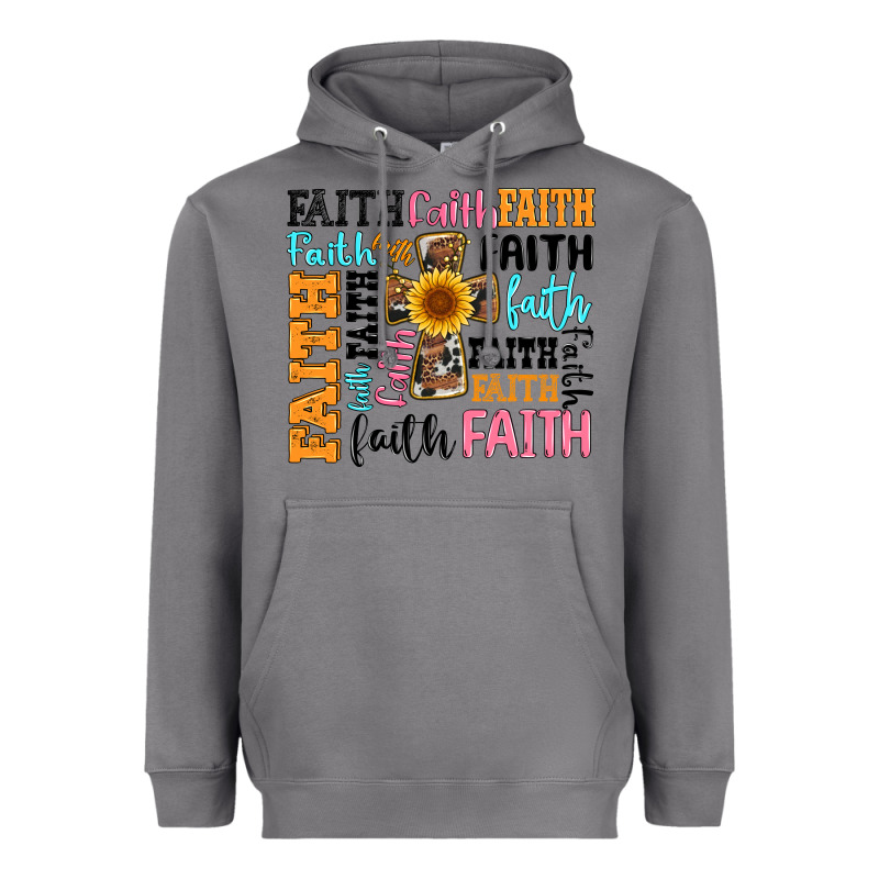 Faith Cross Heavyweight Hoodie by Artiststas | Teevron