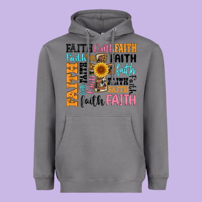 Faith Cross Heavyweight Hoodie Designed By Artiststas