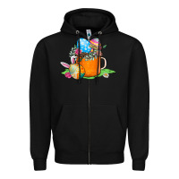 Black Easter Coffee Zipper Hoodie - CowhideDigitalArt