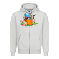 Dove Grey Easter Coffee Zipper Hoodie - CowhideDigitalArt