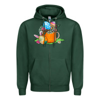 Sports Green Easter Coffee Zipper Hoodie - CowhideDigitalArt