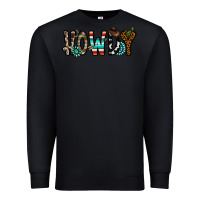 Black howdy Premium Sweatshirt - CowhideDigitalArt