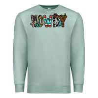 Seafoam howdy Premium Sweatshirt - CowhideDigitalArt