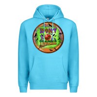Ocean Blue Spooky Teacher Premium Hoodie - BundleAndBundleShop