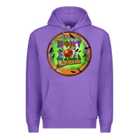 Purple Spooky Teacher Premium Hoodie - BundleAndBundleShop