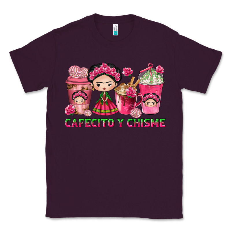 Cafecito Y Chisme With Coffee Cups Classic Tee by texasbilliewilder | Teevron