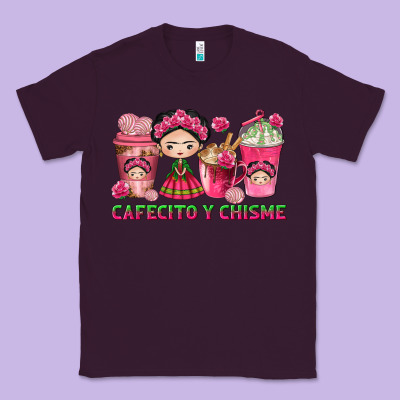 Cafecito Y Chisme With Coffee Cups Classic Tee Designed By Texasbilliewilder