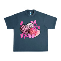 Midnight Navy Cancer hearts Cancer Awaneress Urban Heavy Tee - HowdyJamesFarm