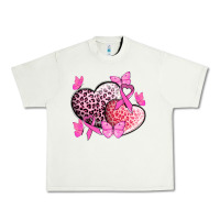 Pistachio Cancer hearts Cancer Awaneress Urban Heavy Tee - HowdyJamesFarm