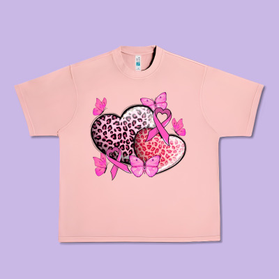 Cancer Hearts Cancer Awaneress Urban Heavy Tee Designed By Howdyjamesfarm