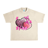 Sandshell Cancer hearts Cancer Awaneress Urban Heavy Tee - HowdyJamesFarm
