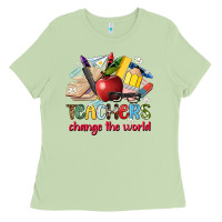 Matcha teachers change the world Ladies Tee - Artiststas