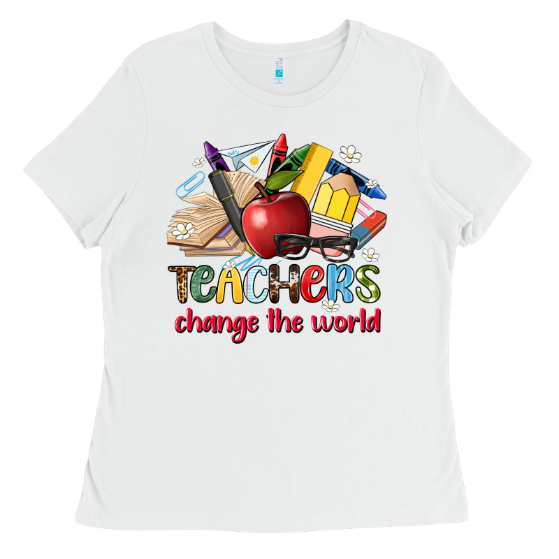Teachers Change The World Ladies Tee by Artiststas | Teevron