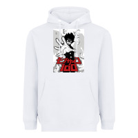 White mob psyco 100   % Heavyweight Hoodie - lanVoArt