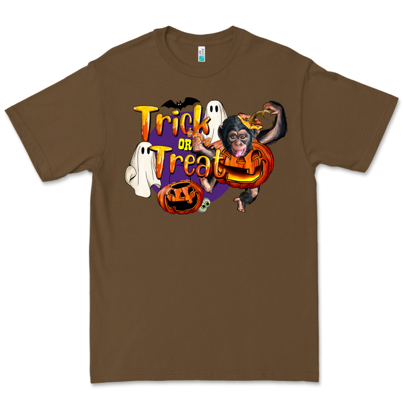 Trick Or Treat Chimpanzee Premium Tee by LillyAllenDesigns | Teevron