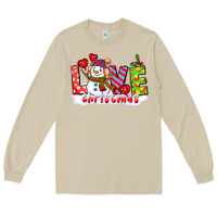 Mushroom love christmas snowman Long Sleeve Tee - CowGirlArtShop