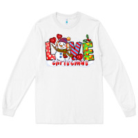 White love christmas snowman Long Sleeve Tee - CowGirlArtShop
