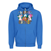 True Royal Happy Easter Zipper Hoodie - CowhideDigitalArt