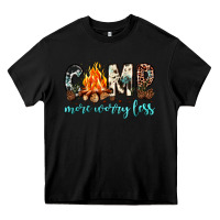 Black camp more worry less Heavy Core Tee - JahusDesignShop
