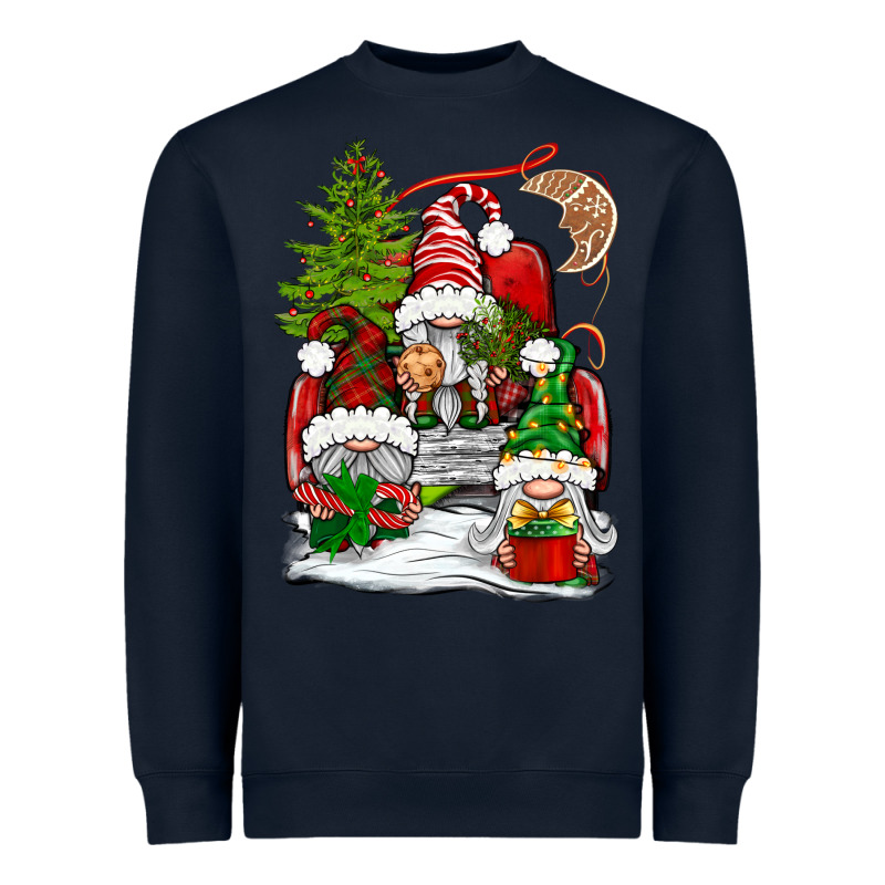 Christmas Gnome Truck Heavyweight Sweatshirt by BundleAndBundleShop | Teevron