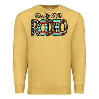 Antique Gold take me to the rodeo Premium Sweatshirt - CowhideDigitalArt