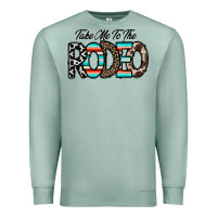 Seafoam take me to the rodeo Premium Sweatshirt - CowhideDigitalArt