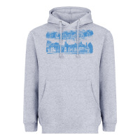 Heather Grey collinwood mansion from dark shadows Heavyweight Hoodie - lanVoArt